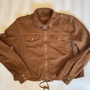 Blank NYC Rusted Brown Color Jacket. 100% cotton. Small